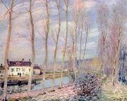 Alfred Sisley Loing-Kanal Germany oil painting artist